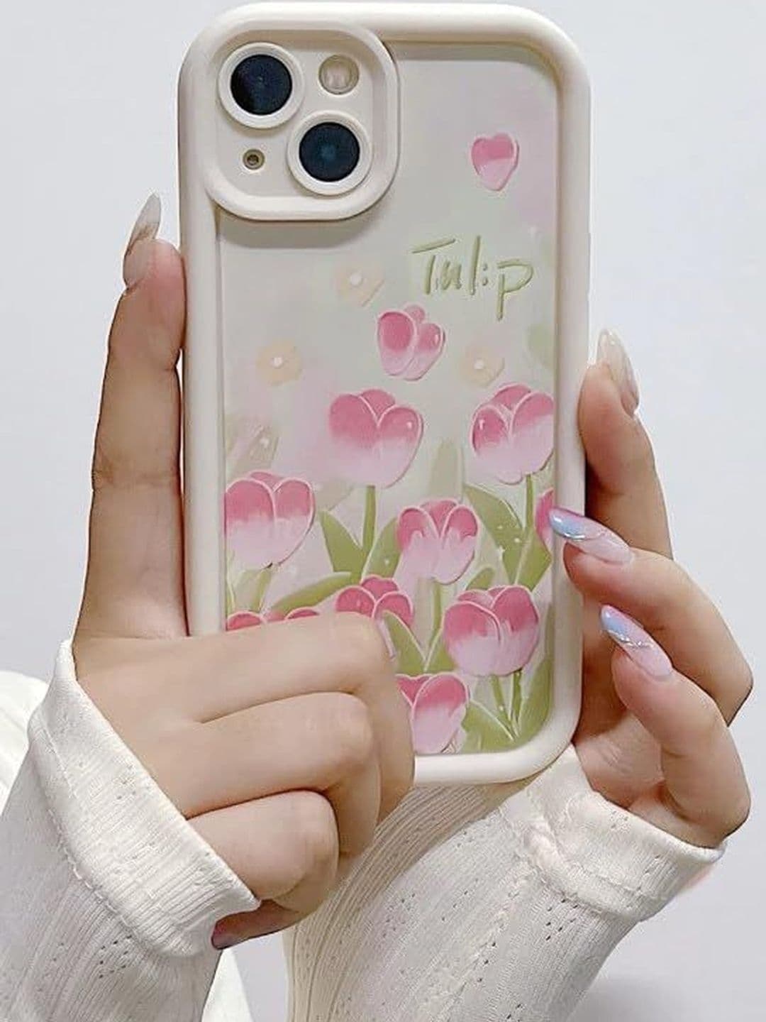 COVERLY Floral Printed iPhone 13 Back Case Mobile Accessories thumbnail 4