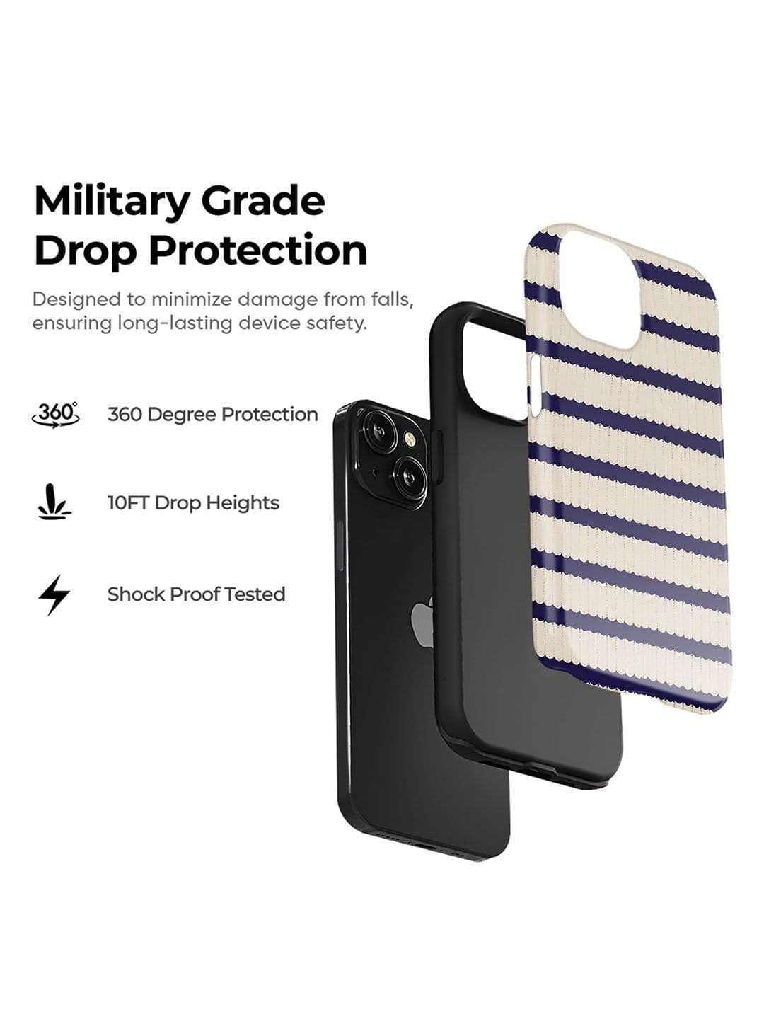QRIOH Geometric Printed iPhone 14 Back Case Mobile Accessories thumbnail 4