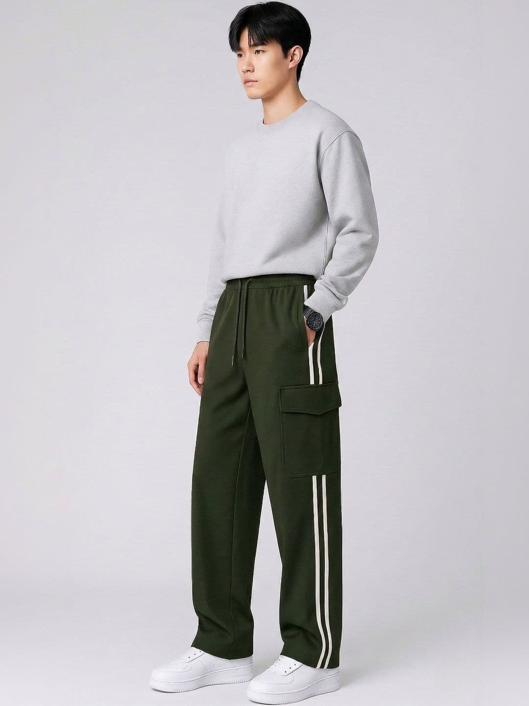 CHROVEL Men Relaxed Fit Training Track Pants thumbnail 3