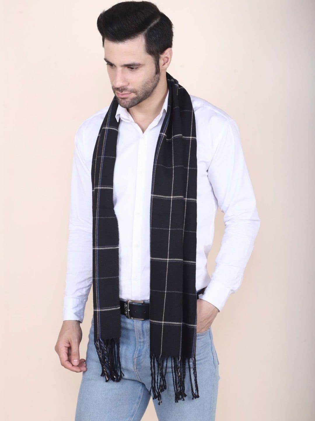 Cazzano Men Checked Scarf thumbnail 4