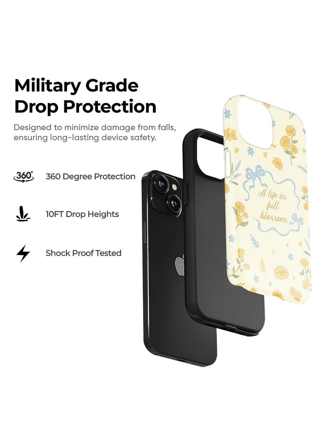 QRIOH Floral Printed iPhone 13 Back Case Mobile Accessories thumbnail 2