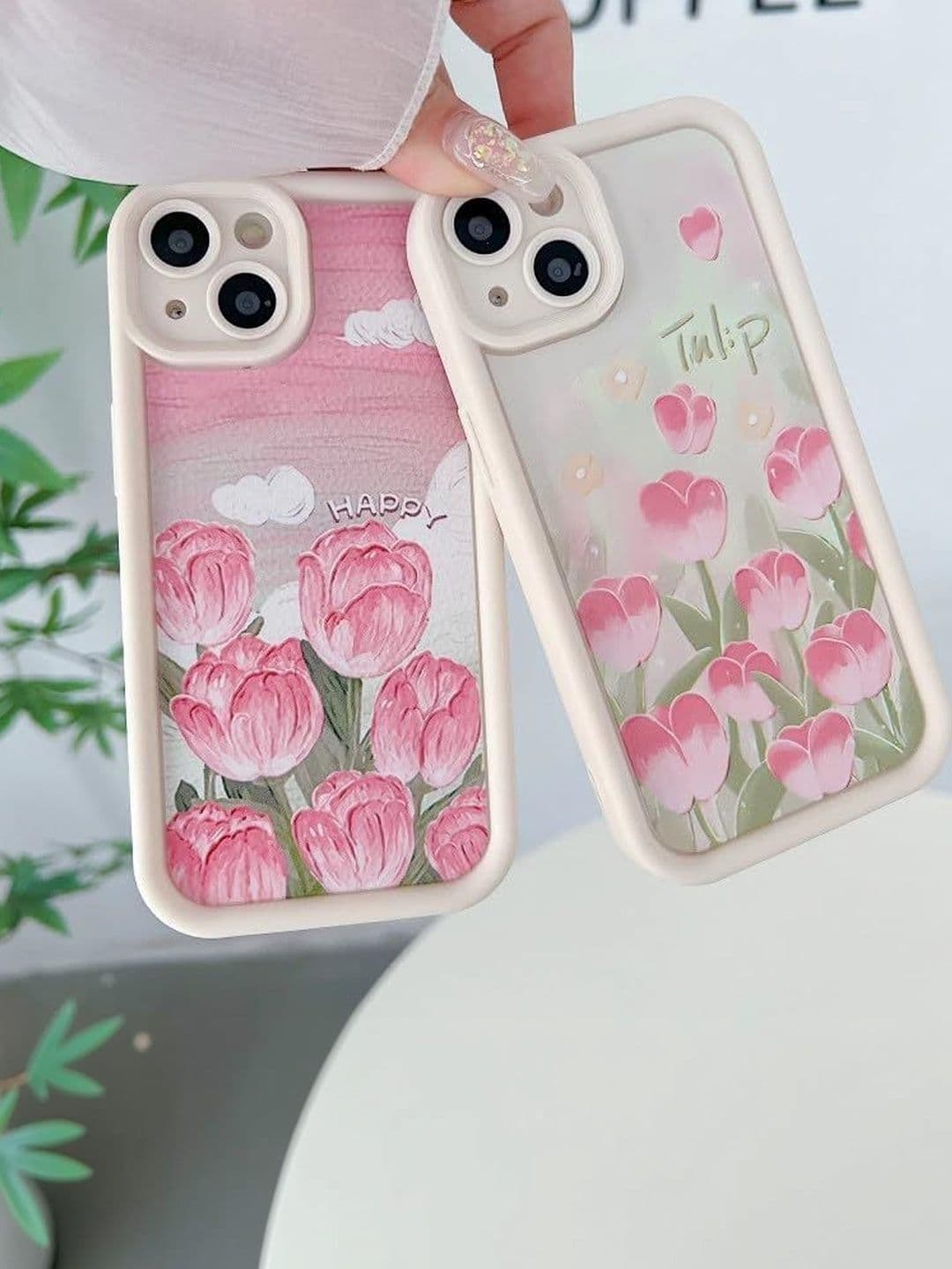 COVERLY Floral Printed iPhone 13 Back Case Mobile Accessories thumbnail 3