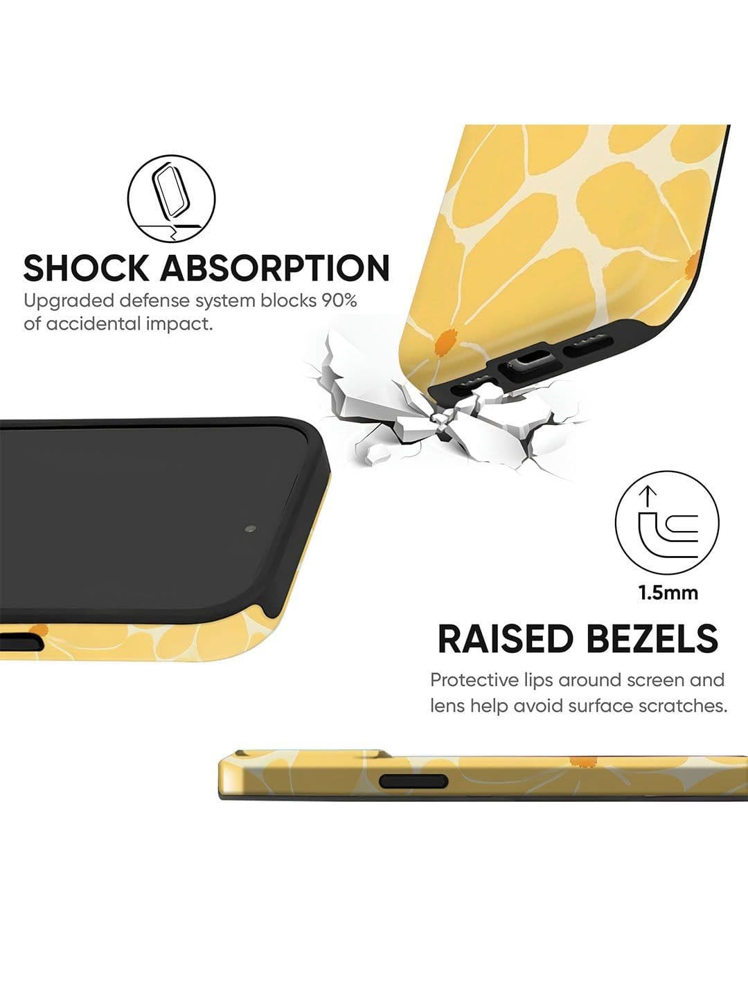 QRIOH Floral Printed iPhone 15 Pro Back Case Mobile Accessories thumbnail 2