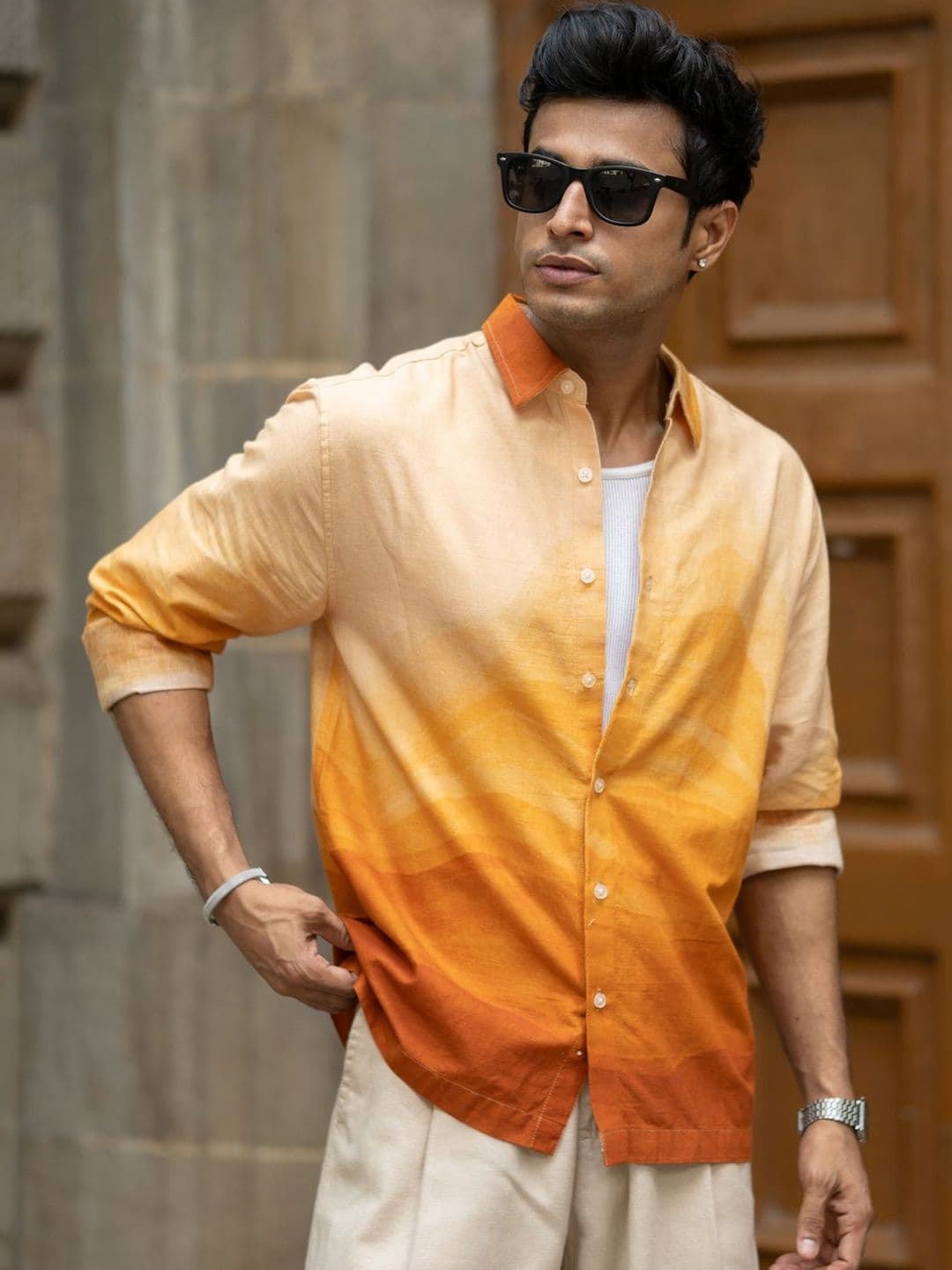 Powerlook Spread Collar Cotton Casual Shirt thumbnail 2