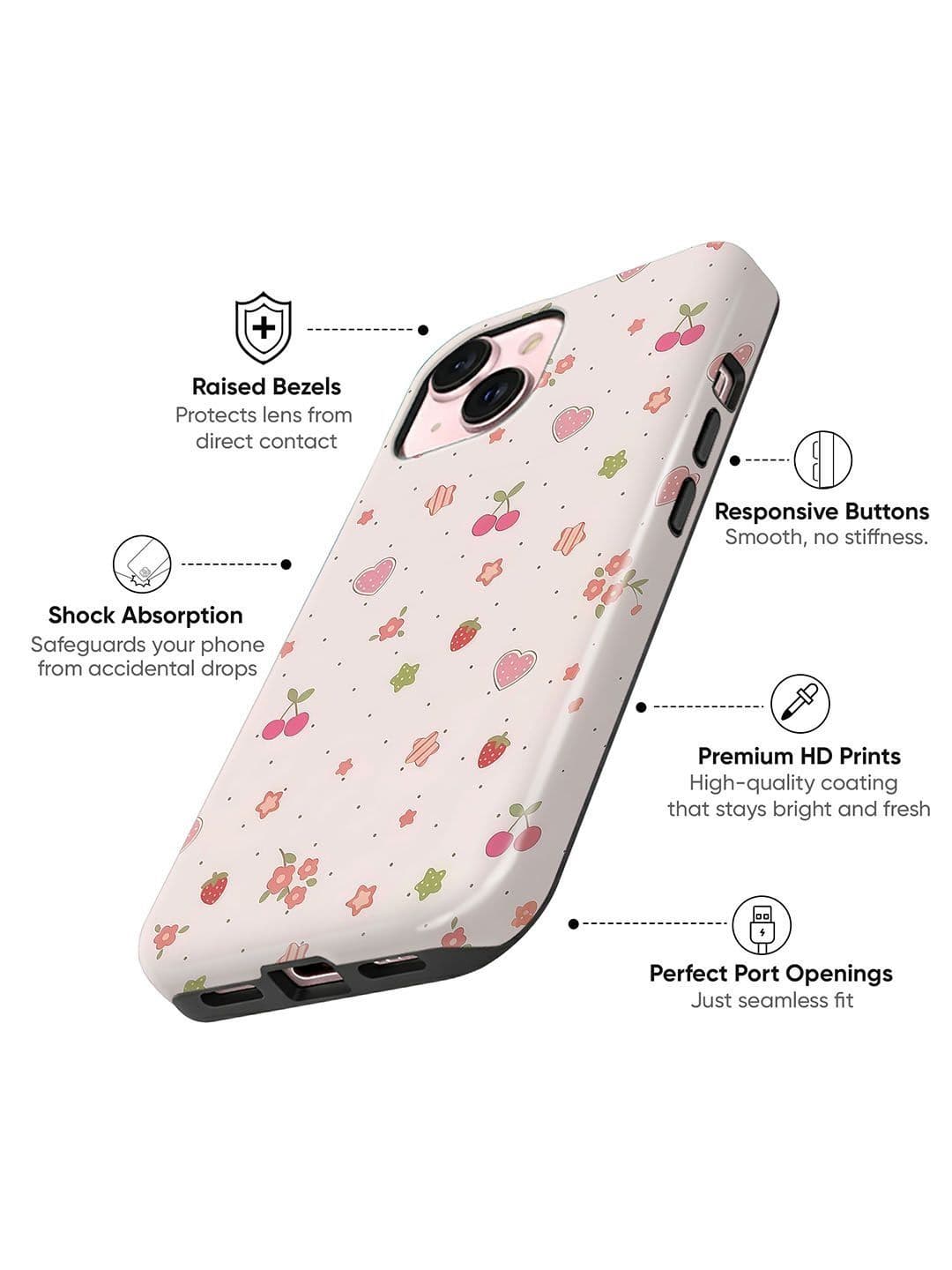 QRIOH Conversational Printed iPhone 15 Plus Back Case Mobile Accessories thumbnail 4