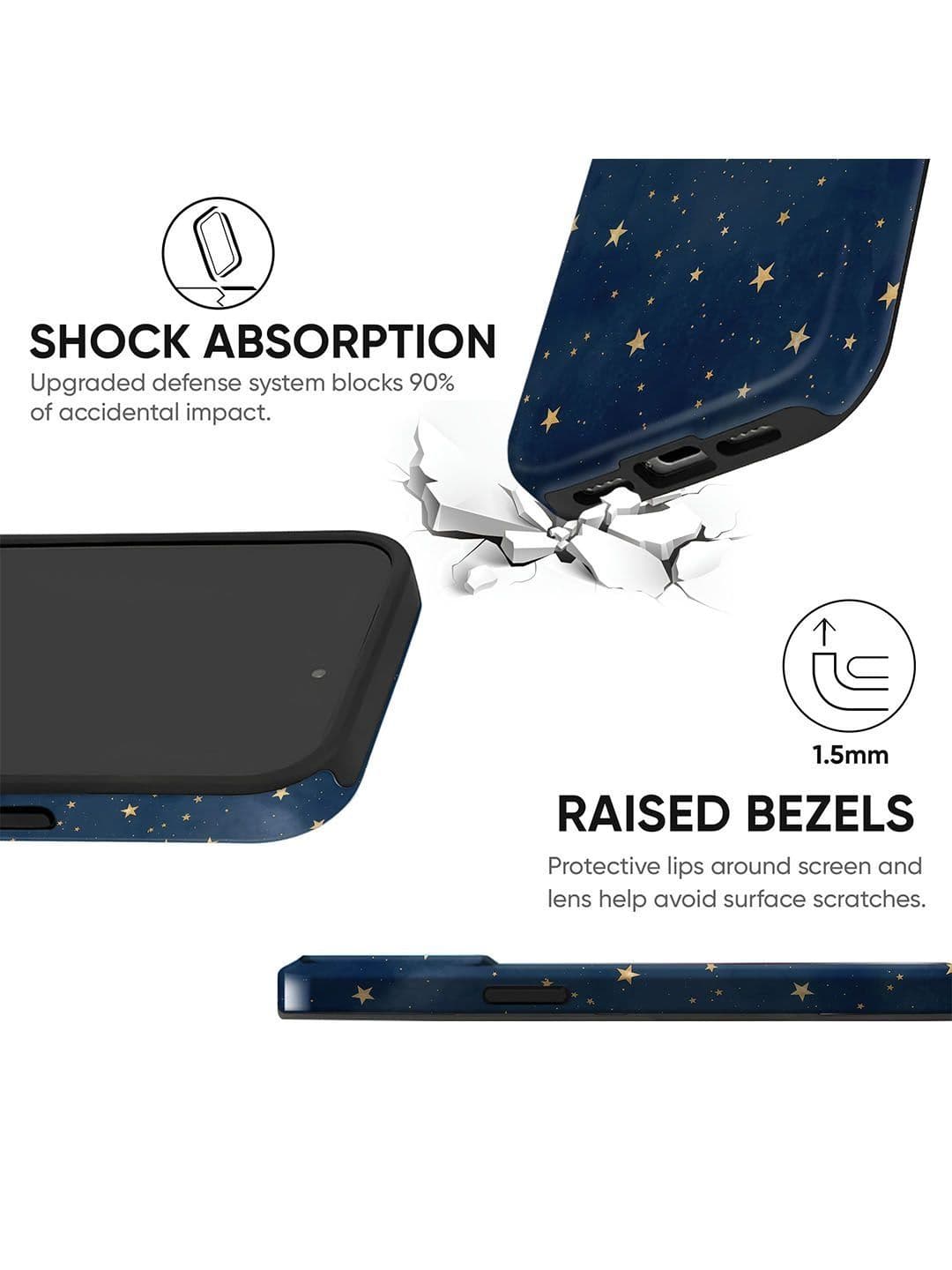 QRIOH Geometric Printed iPhone 14 Back Case Mobile Accessories thumbnail 5