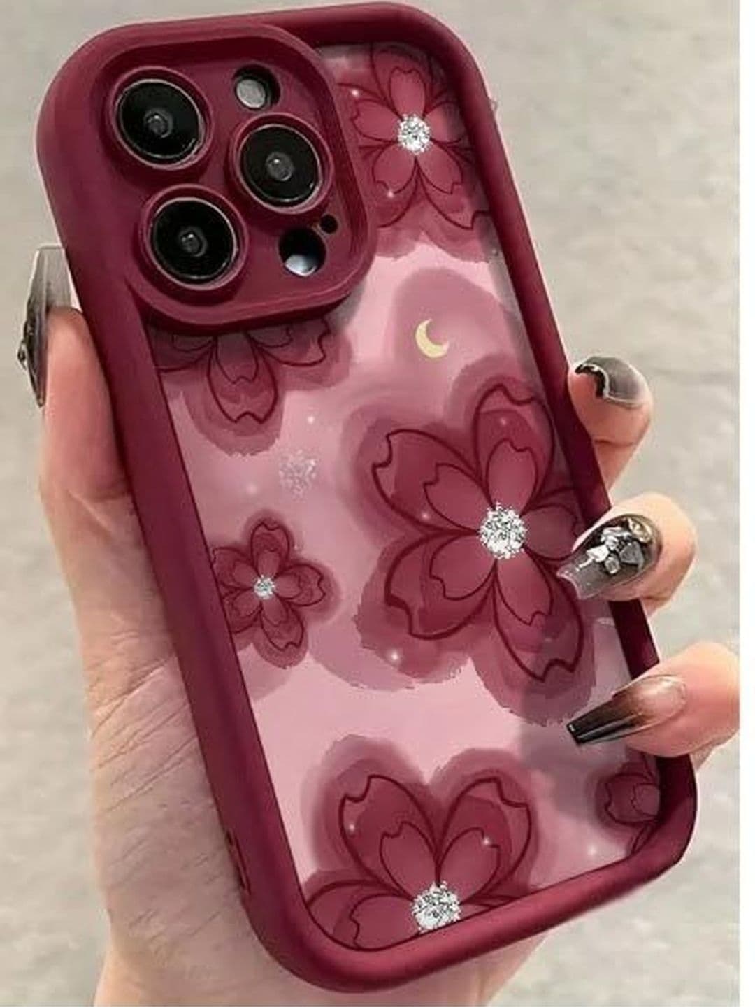 COVERLY Floral Printed iPhone 15 Pro Max Back Case Mobile Accessories thumbnail 3