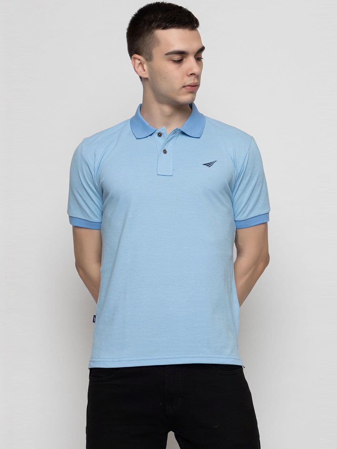 Oakmans Men Brand Logo Polo Collar Pockets T-shirt - view 1