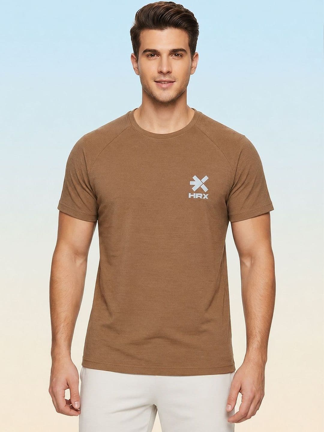 HRX by Hrithik Roshan Brand Logo Printed Round Neck T-shirt - view 1