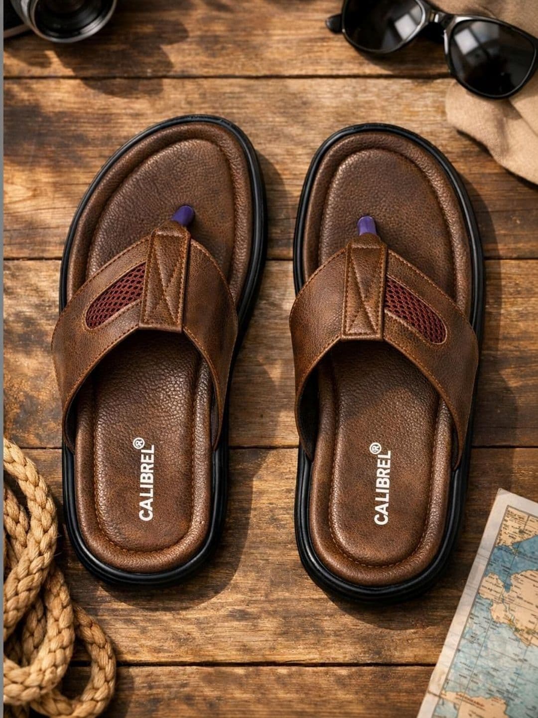 CALIBREL Men Thong Flip-Flops - view 1