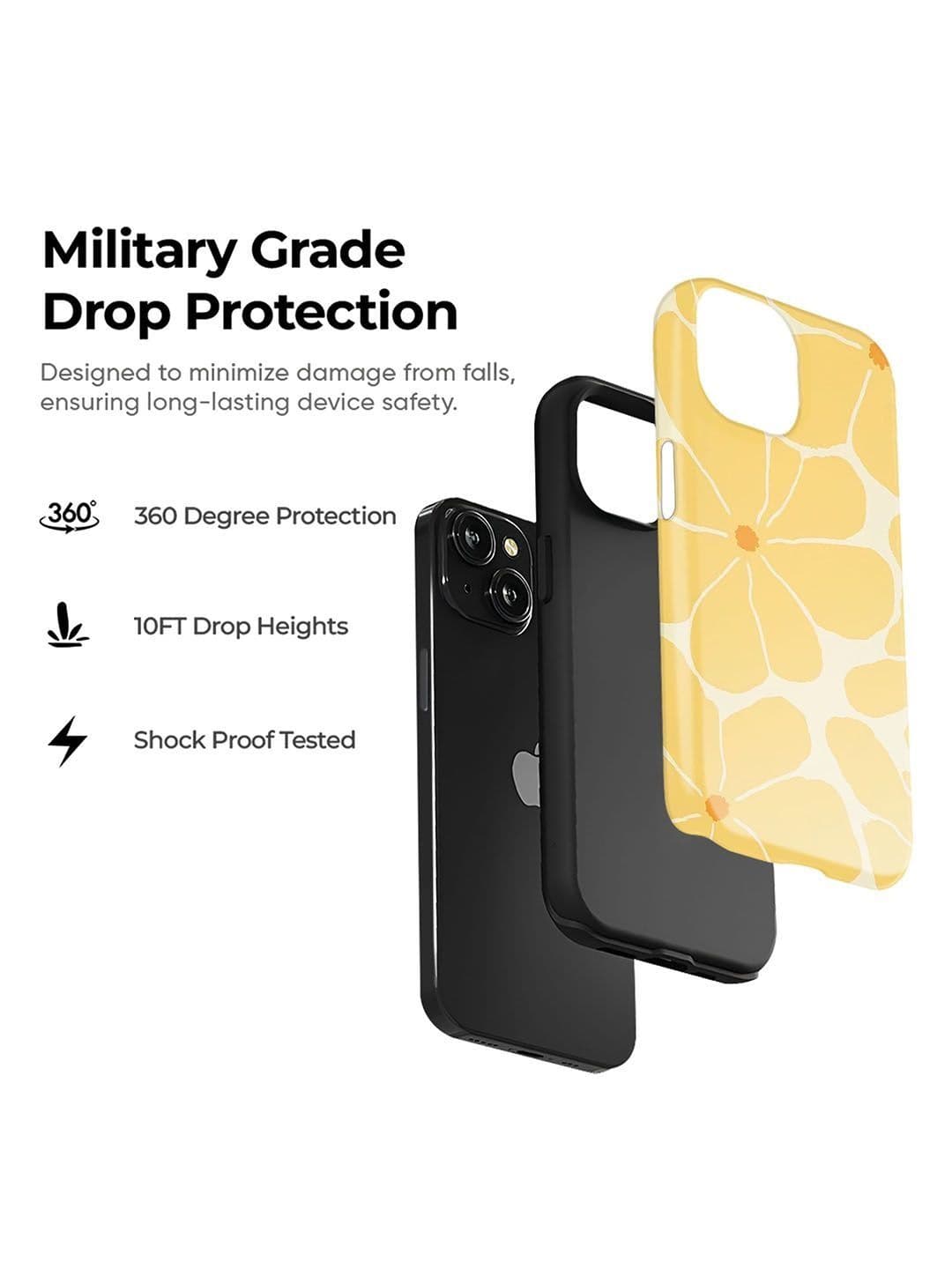 QRIOH Floral Printed iPhone 15 Pro Back Case Mobile Accessories thumbnail 3