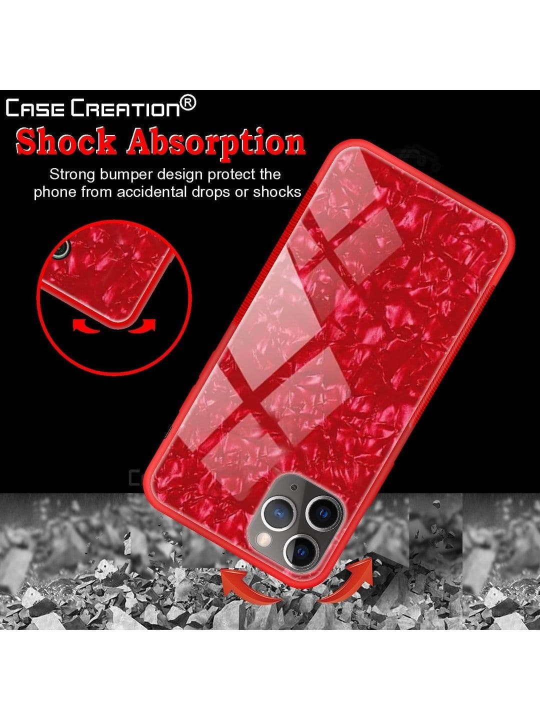 COVERLY Solid Printed iPhone 11 Pro Back Case Mobile Accessories thumbnail 3