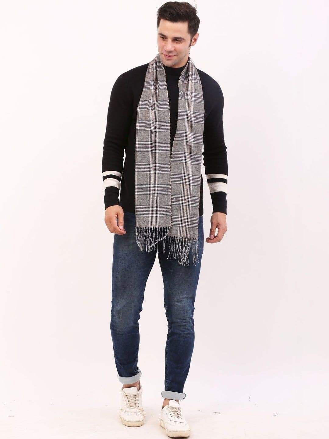 Cazzano Men Checked Scarf thumbnail 3