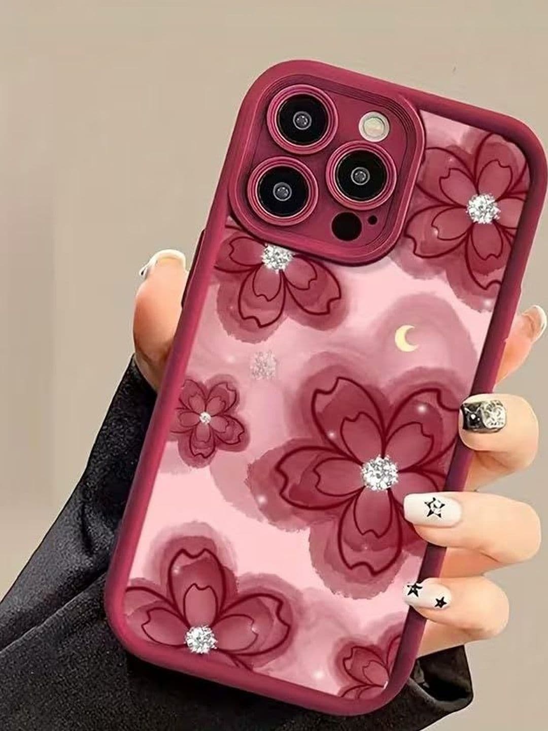 COVERLY Floral Printed iPhone 15 Pro Max Back Case Mobile Accessories thumbnail 6