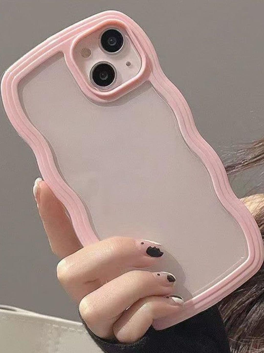 COVERLY Solid Printed iPhone 13 Back Case Mobile Accessories thumbnail 3