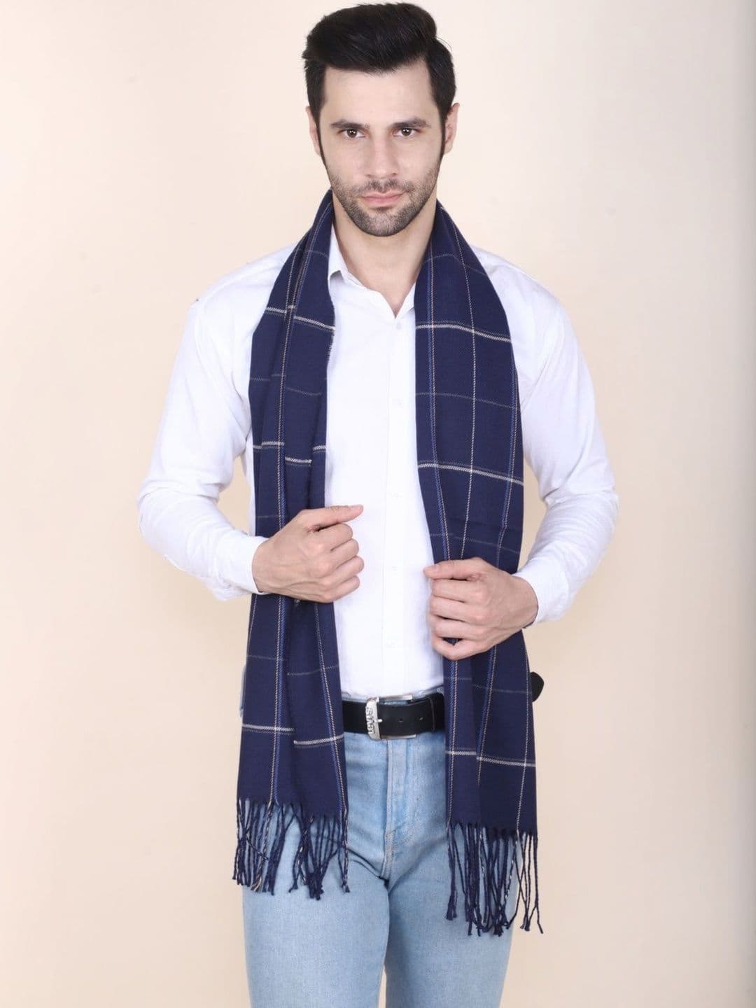Cazzano Men Checked Scarf thumbnail 3