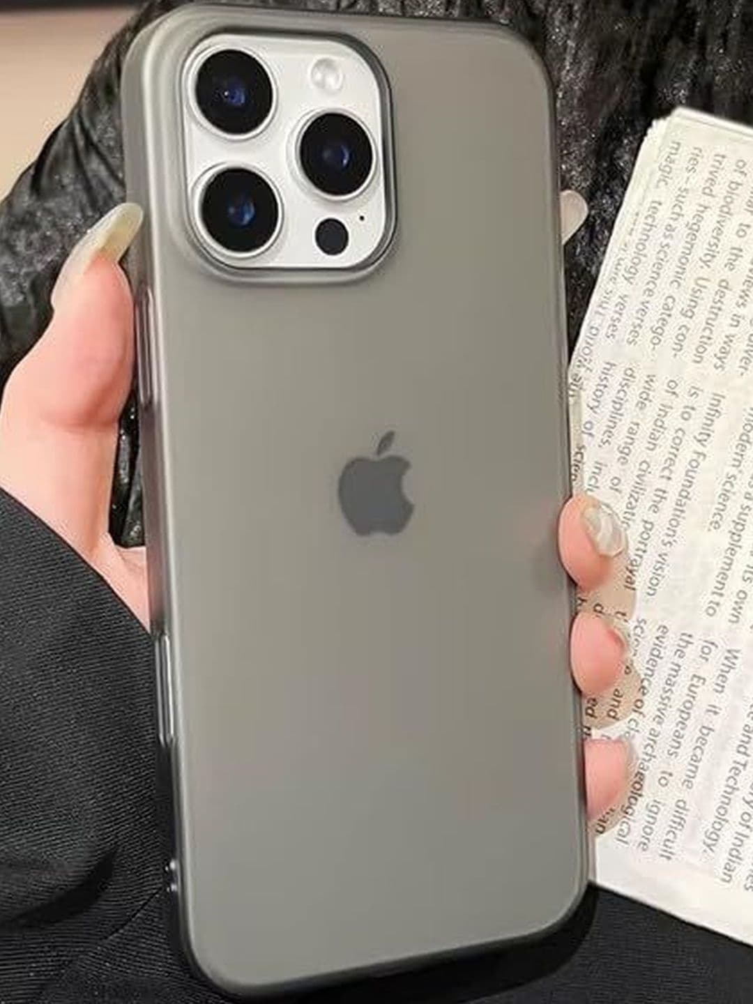COVERLY Solid Printed iPhone 15 Pro Max Back Case Mobile Accessories thumbnail 2