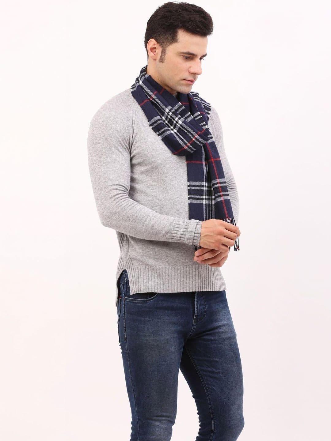 Cazzano Men Checked Scarf thumbnail 4