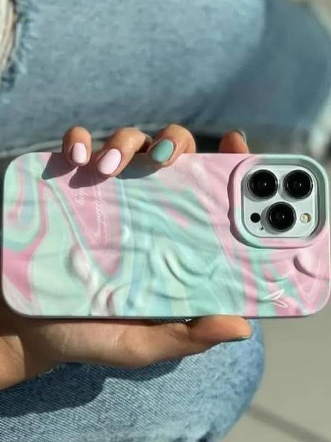 COVERLY Abstract Printed iPhone 15 Pro Back Case Mobile Accessories thumbnail 5
