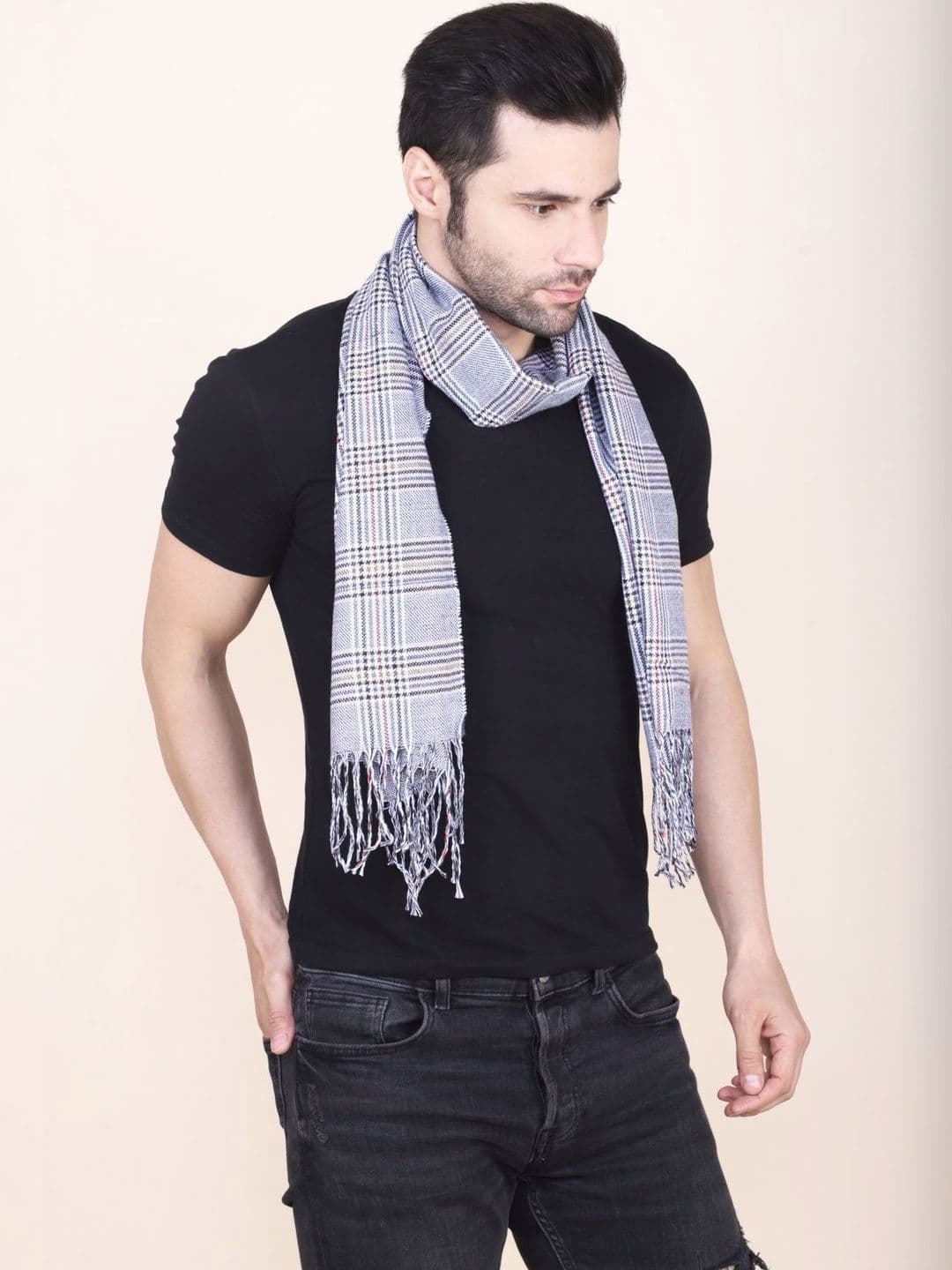 Cazzano Men Checked Scarf thumbnail 3
