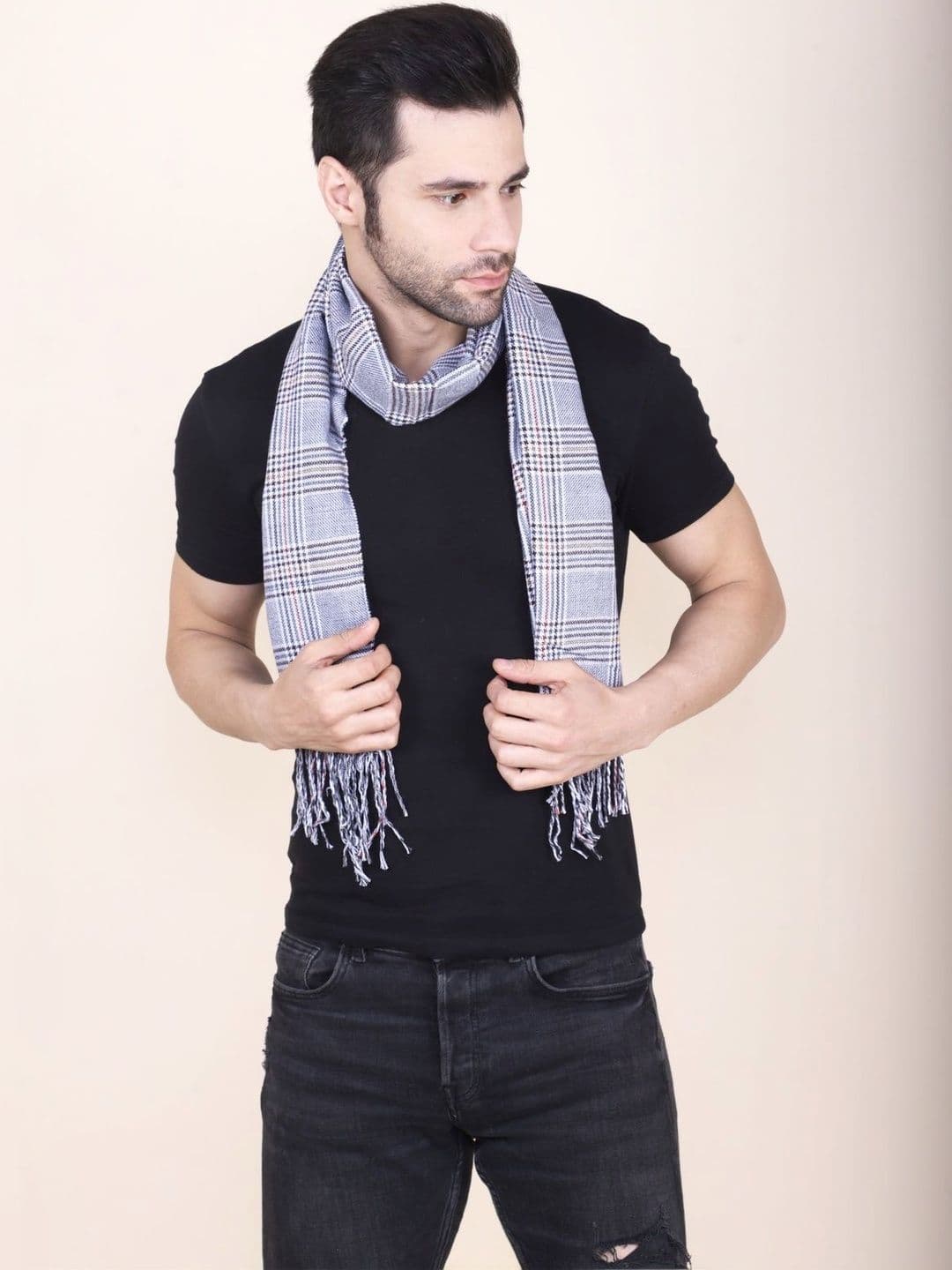 Cazzano Men Checked Scarf thumbnail 4