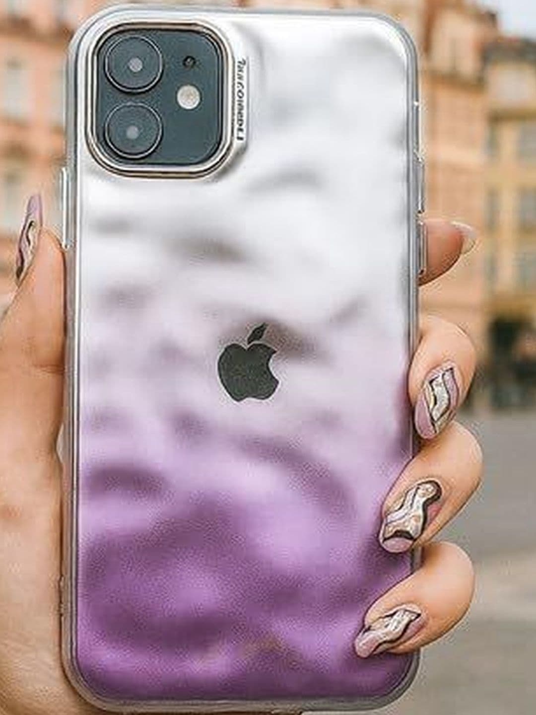 COVERLY Solid Printed iPhone 12 Back Case Mobile Accessories thumbnail 5