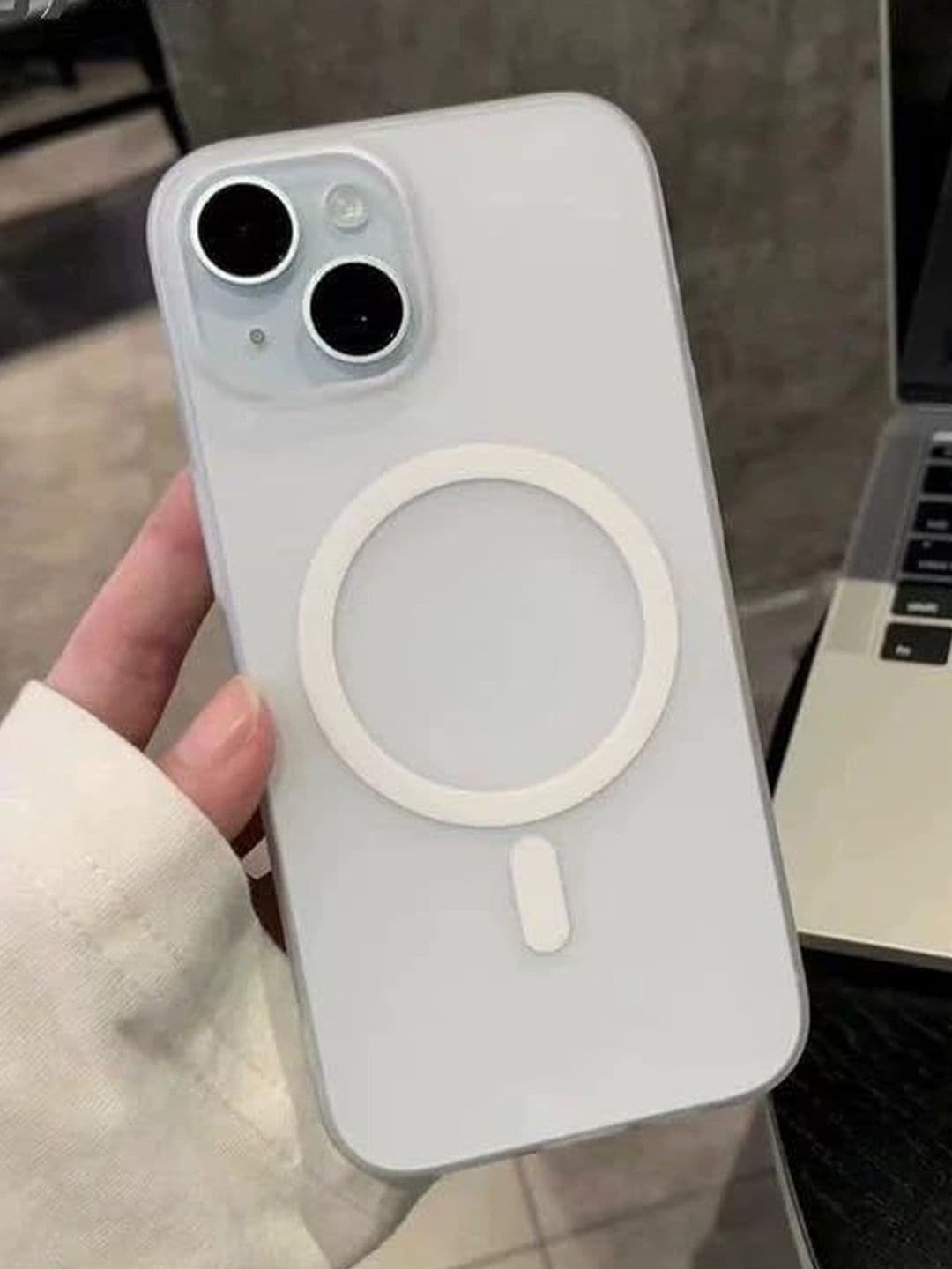 COVERLY Solid Printed iPhone 14 Back Case Mobile Accessories thumbnail 3