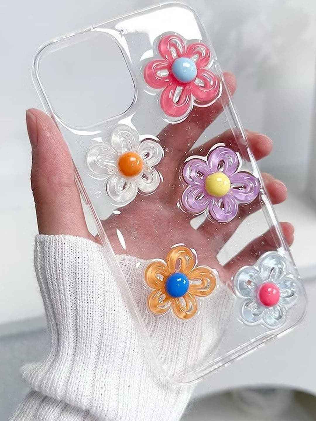 COVERLY Floral Printed iPhone 13 Back Case Mobile Accessories thumbnail 6