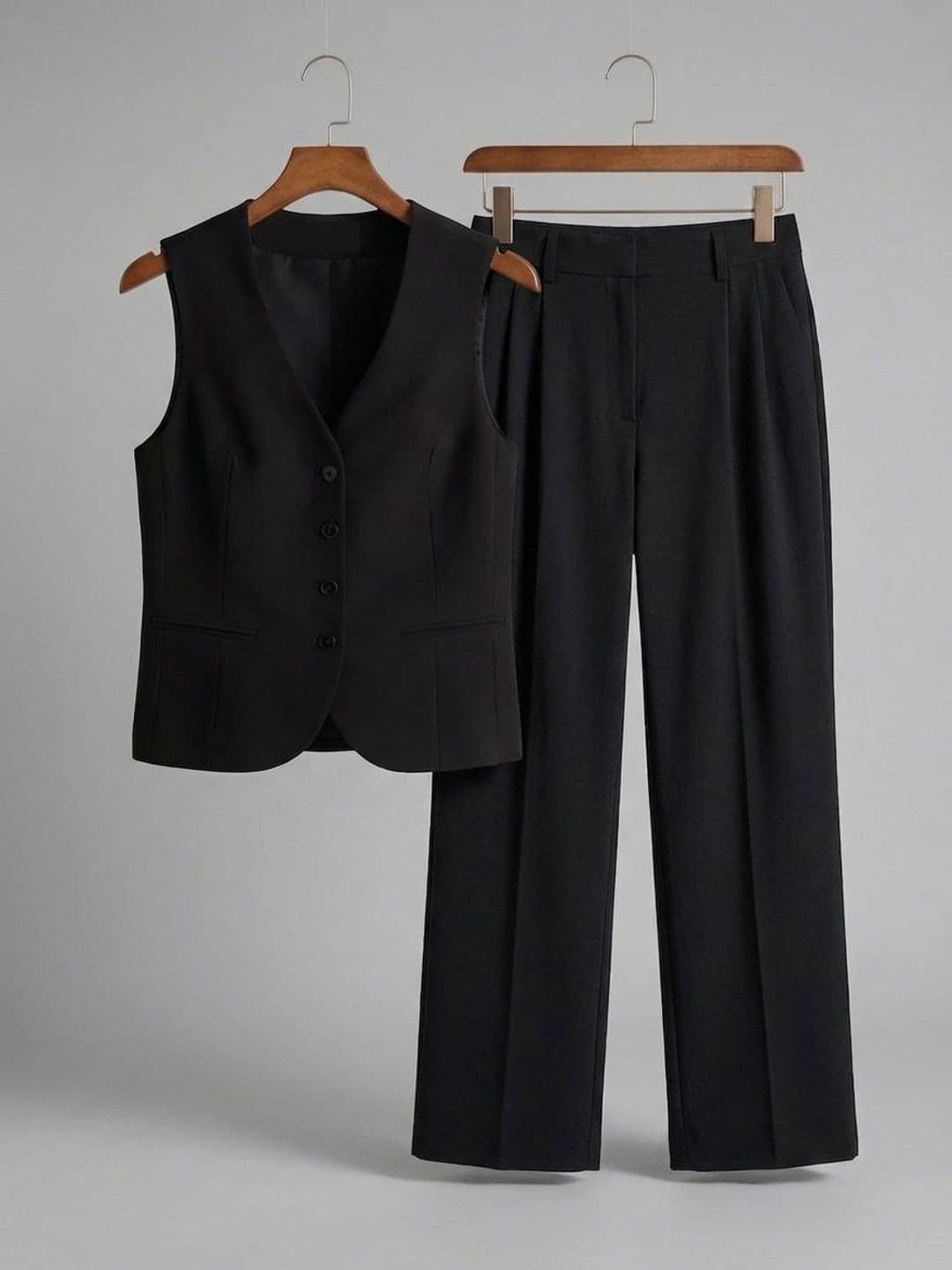 Roadster Solid Waistcoat with Trousers thumbnail 4