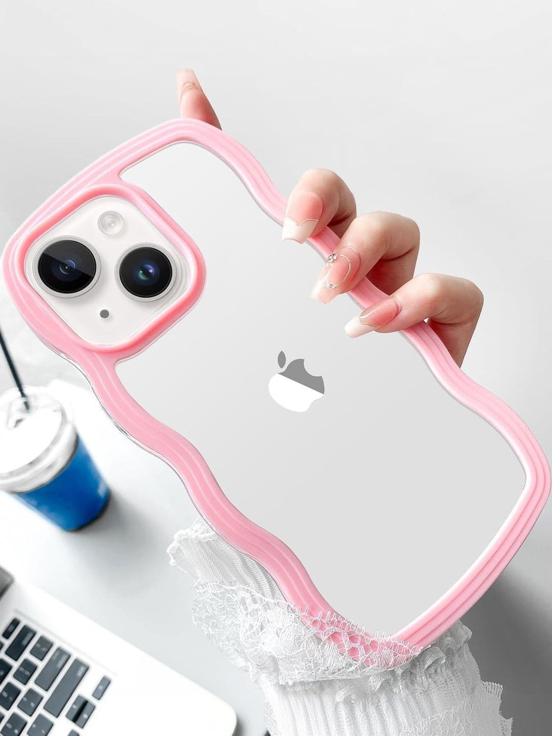COVERLY Solid Printed iPhone 13 Back Case Mobile Accessories thumbnail 7