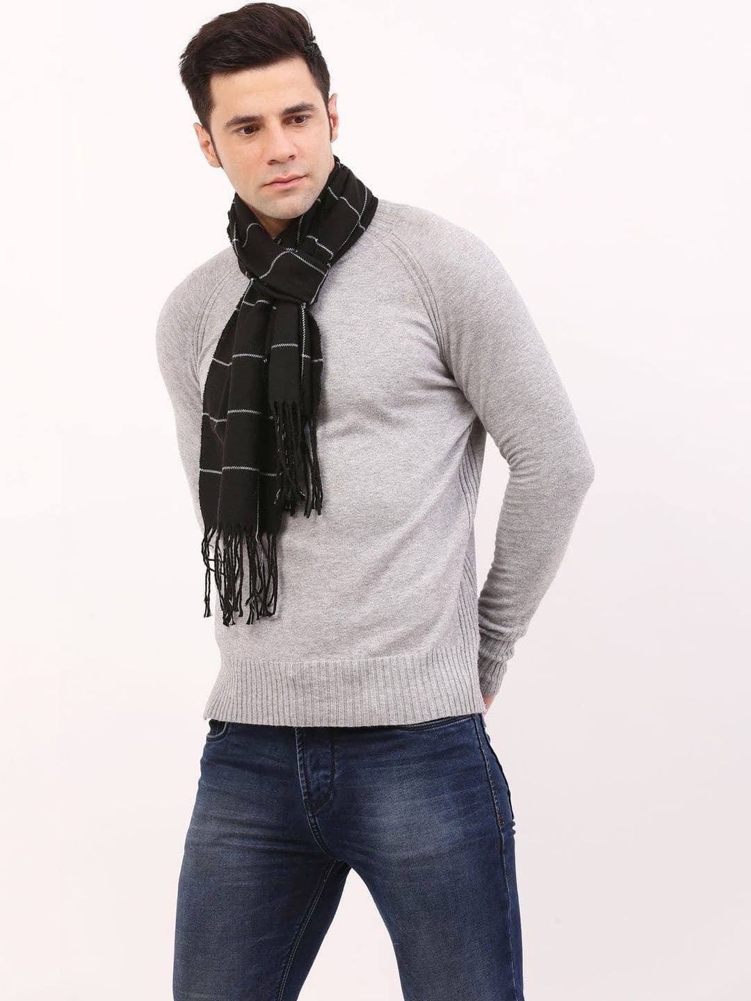 Cazzano Men Checked Scarf thumbnail 3