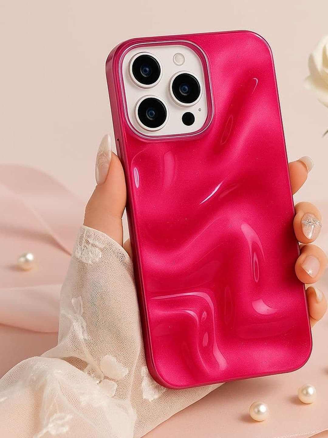 COVERLY Solid Printed iPhone 15 Pro Max Back Case Mobile Accessories thumbnail 4