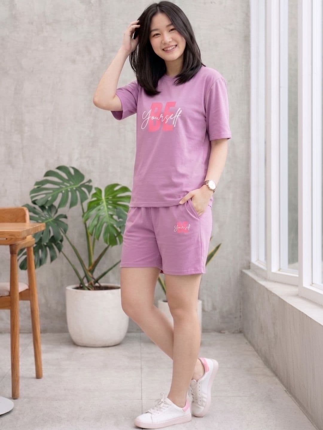 Keenuu Cotton Printed T-shirt with Shorts thumbnail 5