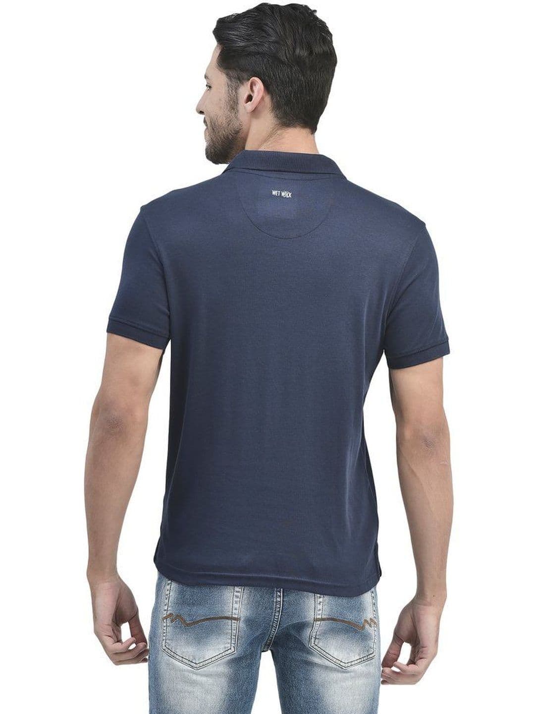 Woodland Men Brand Logo Polo Collar T-shirt thumbnail 4
