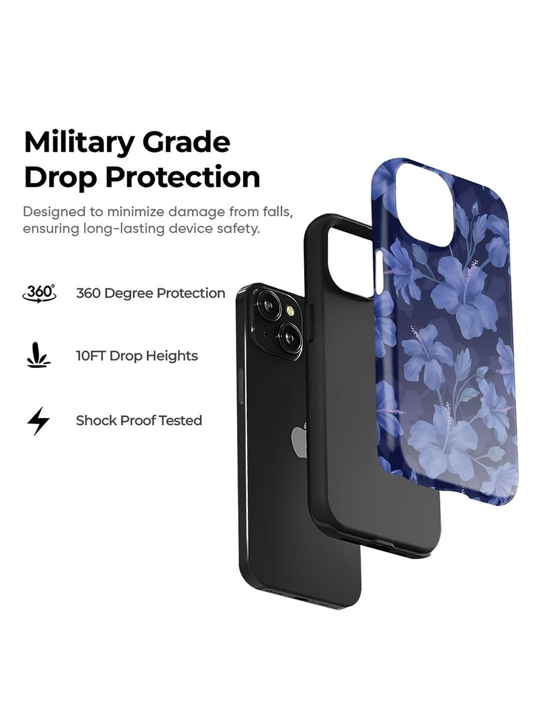 QRIOH Floral Printed iPhone 15 Pro Back Case Mobile Accessories thumbnail 4