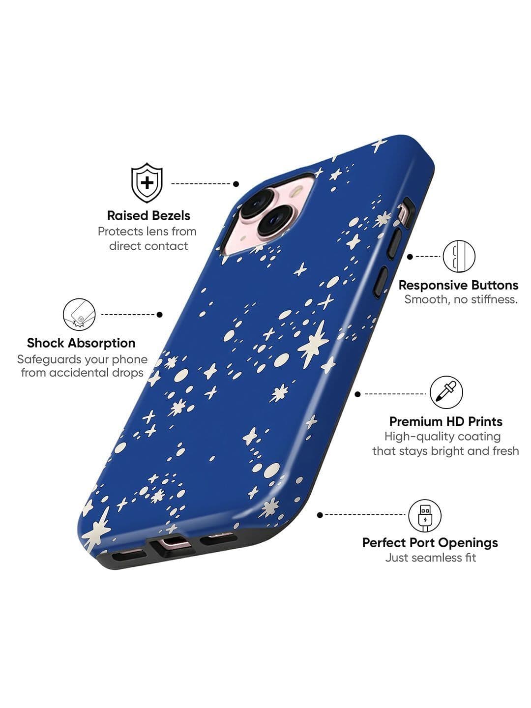 QRIOH Geometric Printed iPhone 15 Plus Back Case Mobile Accessories thumbnail 3