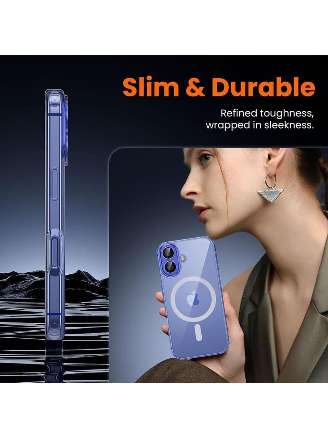 COVERLY Solid Printed iPhone 13 Back Case Mobile Accessories thumbnail 3