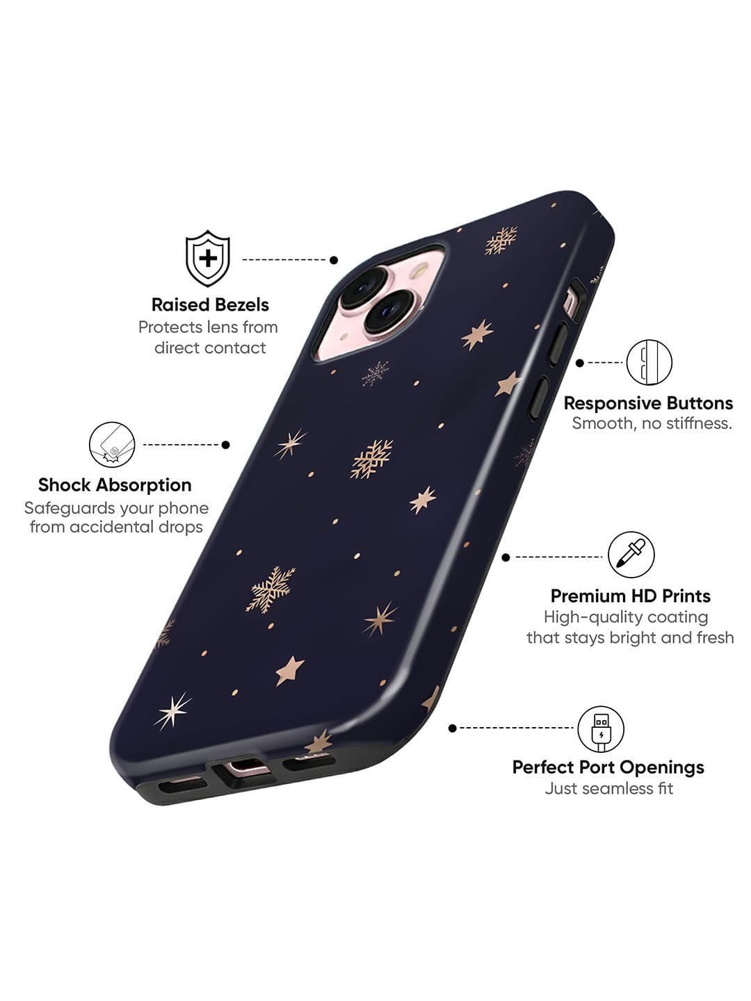 QRIOH Geometric Printed iPhone 15 Pro Back Case Mobile Accessories thumbnail 6