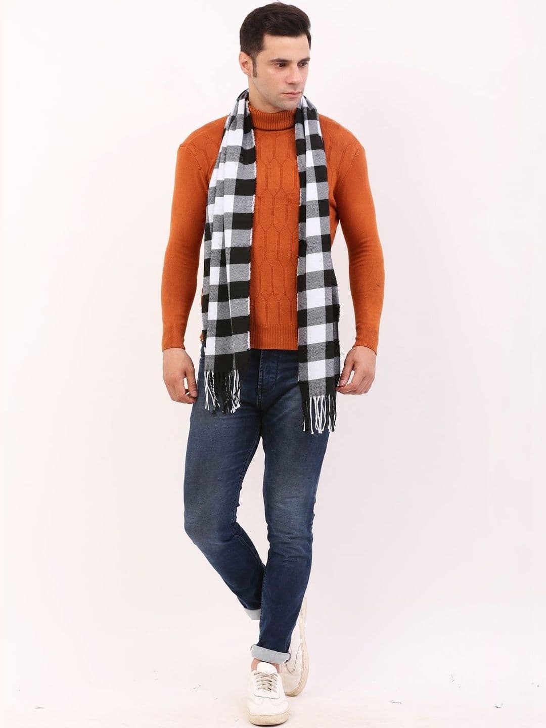 Cazzano Men Checked Scarf thumbnail 4