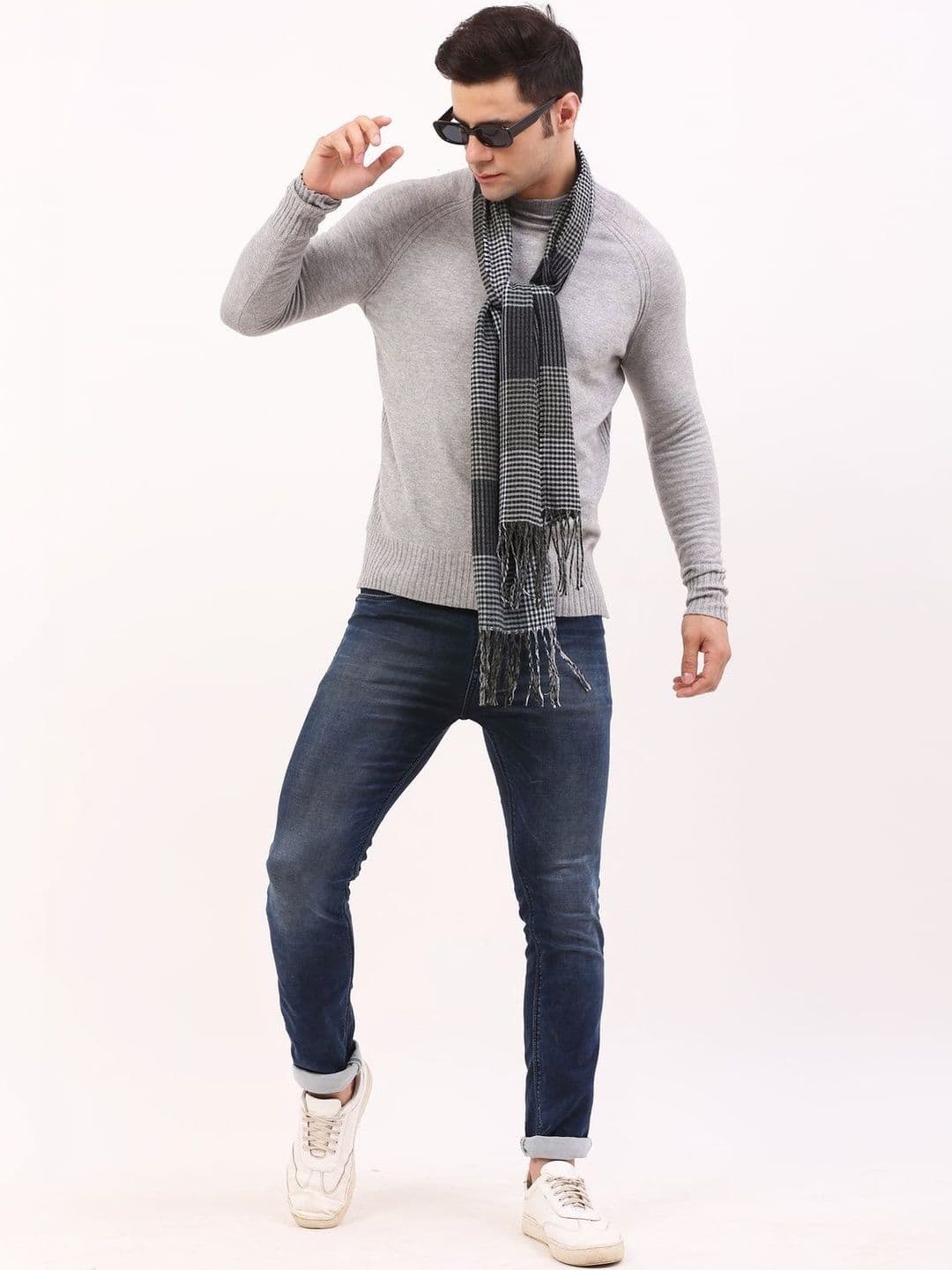 Cazzano Men Checked Scarf thumbnail 3