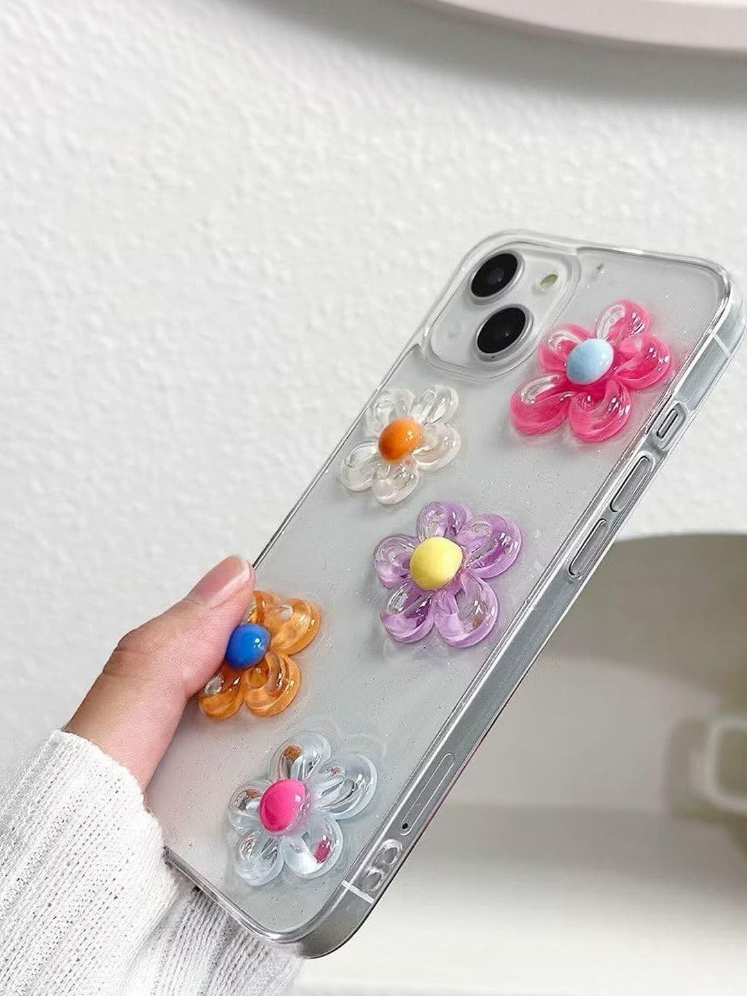 COVERLY Floral Printed iPhone 13 Back Case Mobile Accessories thumbnail 7