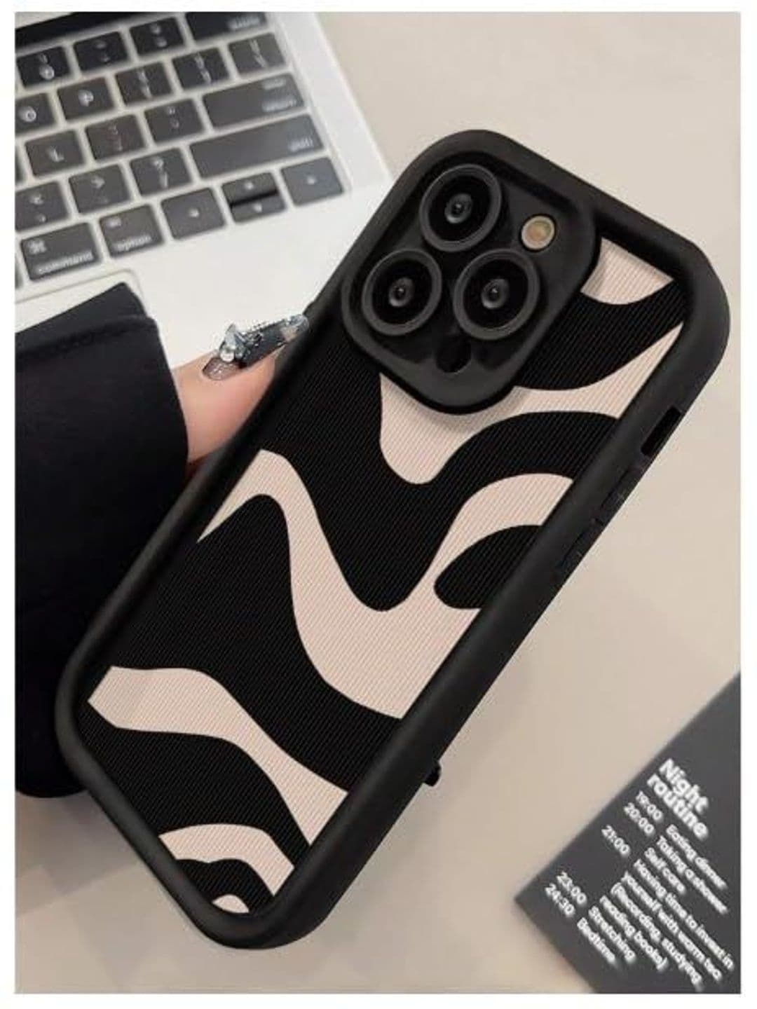 COVERLY Abstract Printed iPhone 14 Pro Back Case Mobile Accessories thumbnail 5