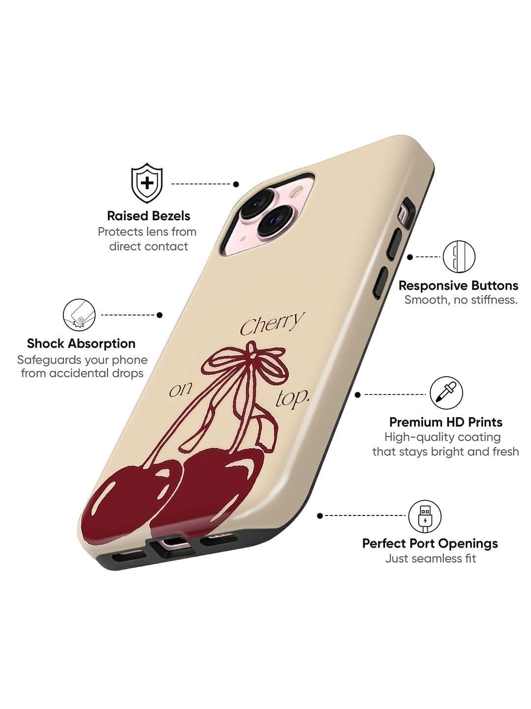 QRIOH Conversational Printed iPhone 14 Back Case Mobile Accessories thumbnail 5