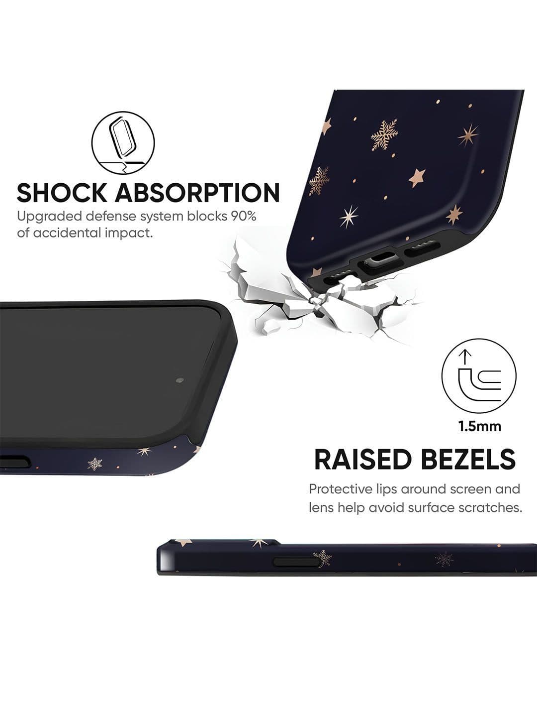QRIOH Geometric Printed iPhone 15 Pro Back Case Mobile Accessories thumbnail 4