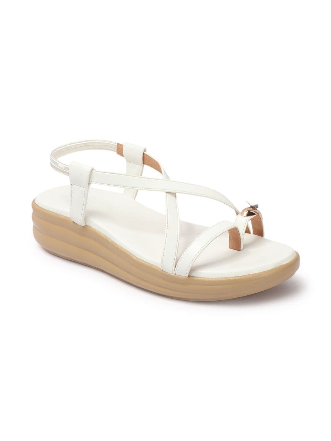 SELFIEE Wedge Sandals with Buckles thumbnail 2