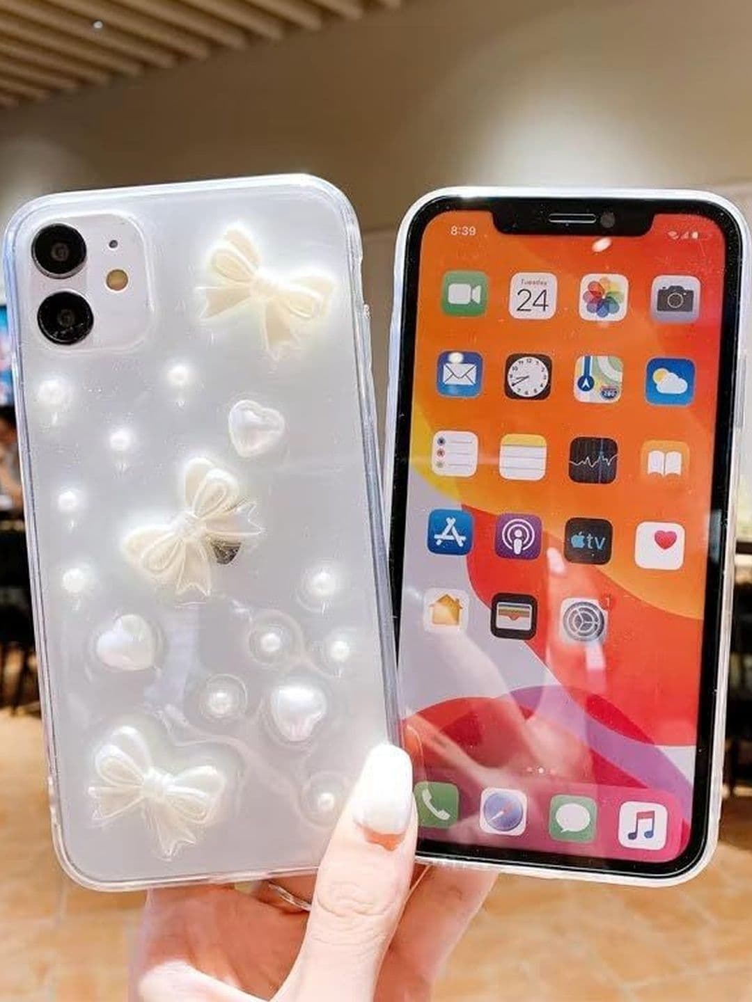 COVERLY Geometric Printed iPhone 11 Back Case Mobile Accessories thumbnail 4