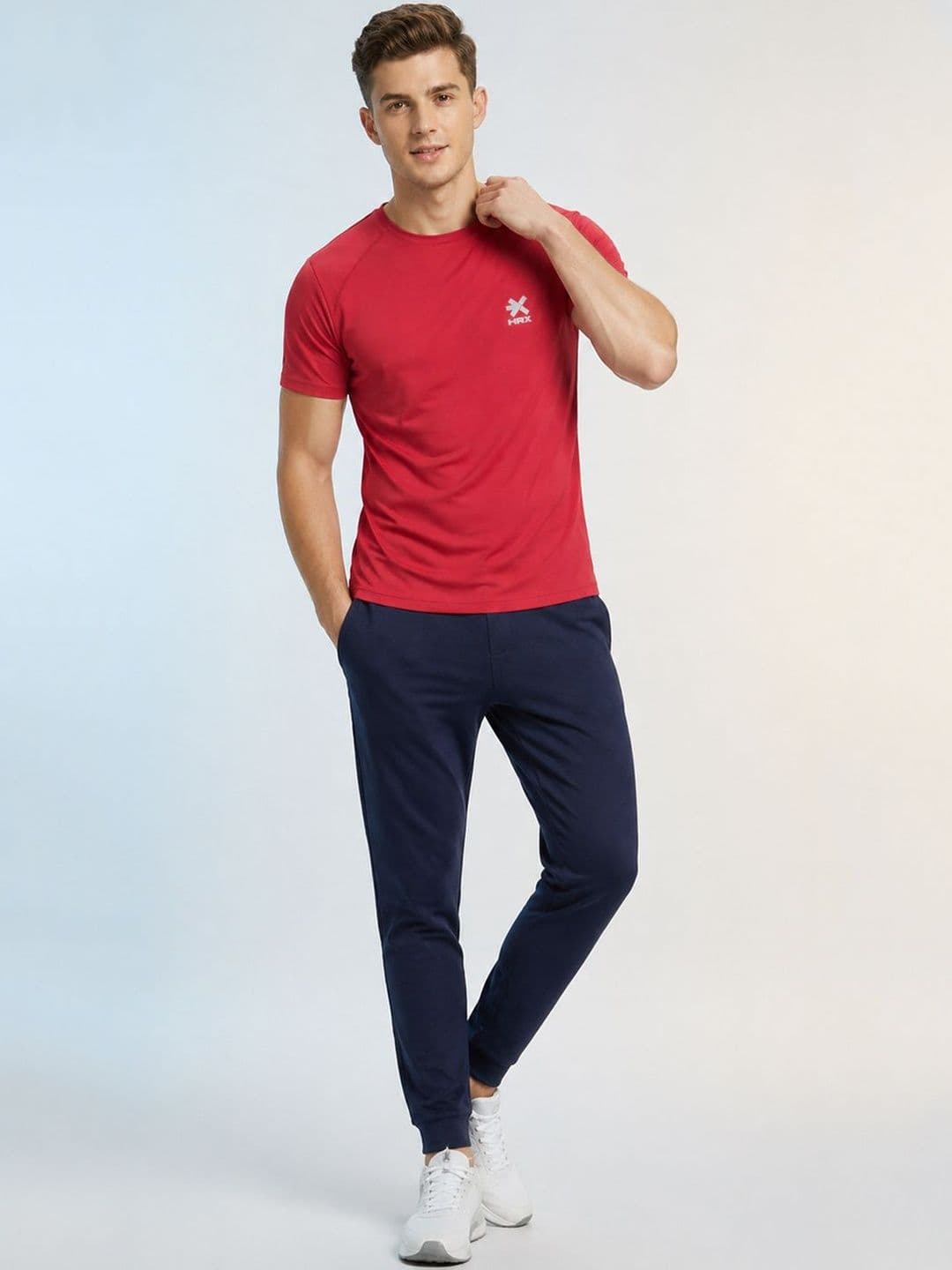 HRX by Hrithik Roshan Brand Logo Printed Round Neck T-shirt thumbnail 5
