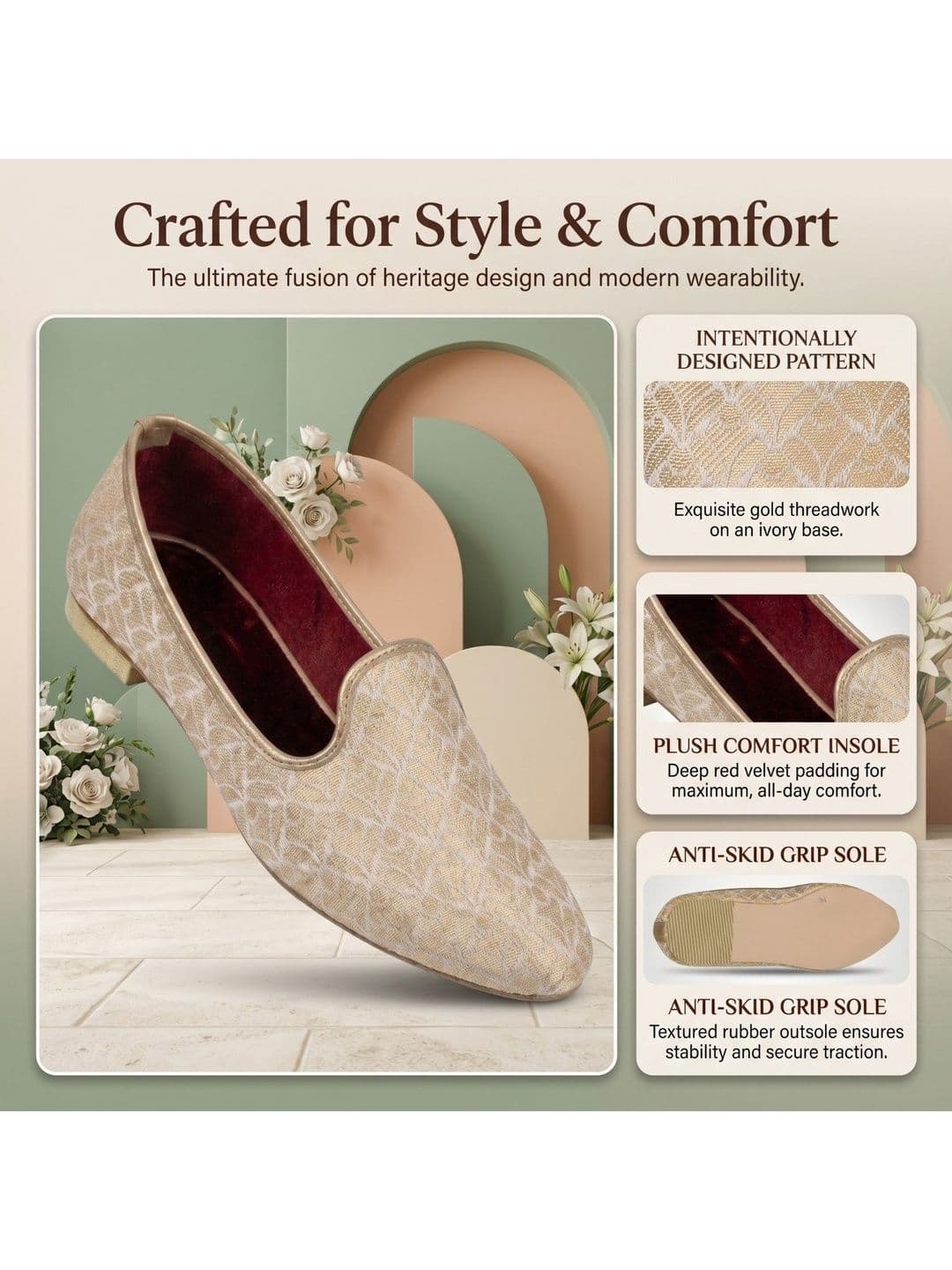 STEPSOFT Men Woven Design Casual Loafers - view 1