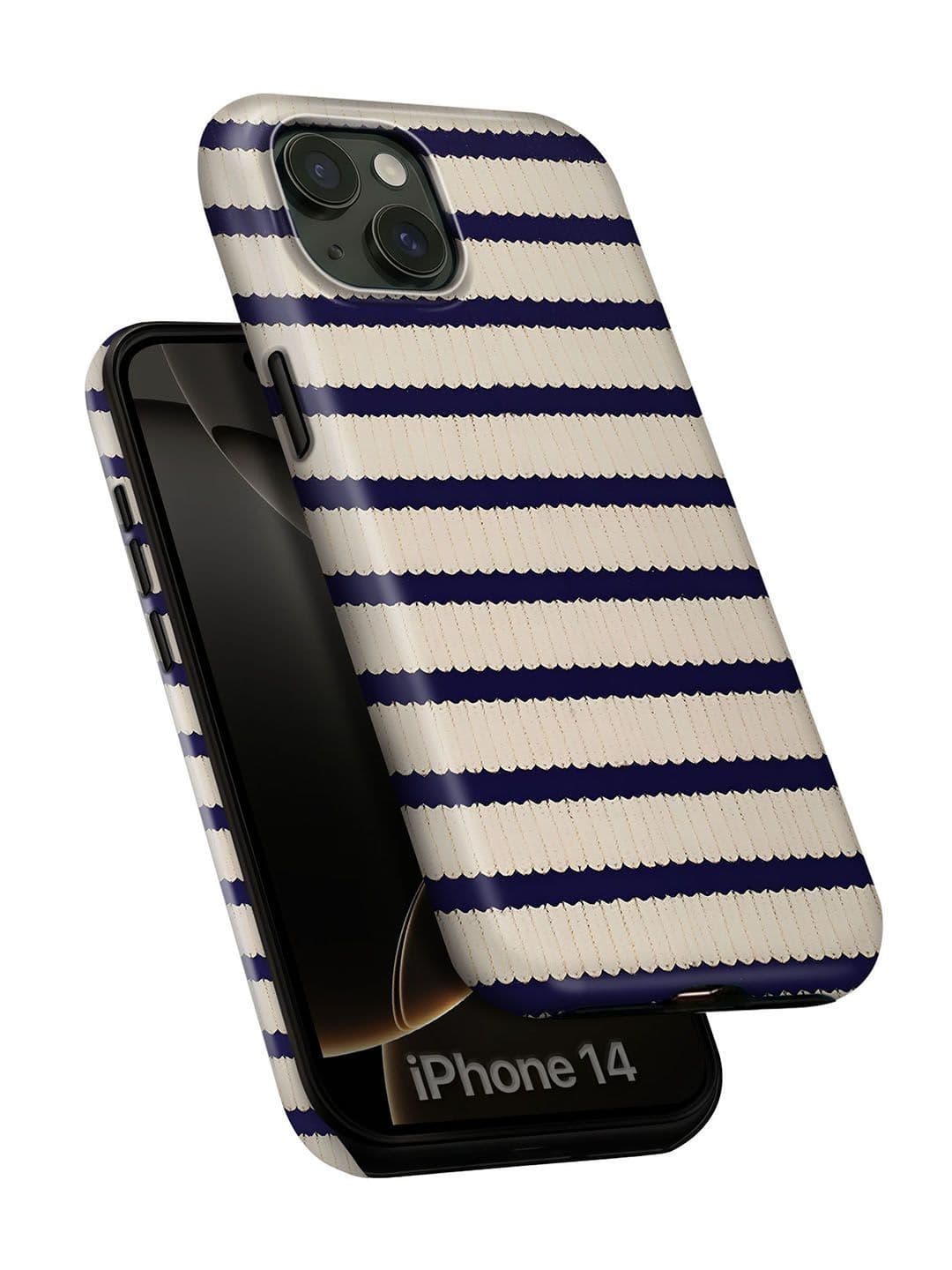 QRIOH Geometric Printed iPhone 14 Back Case Mobile Accessories - view 1
