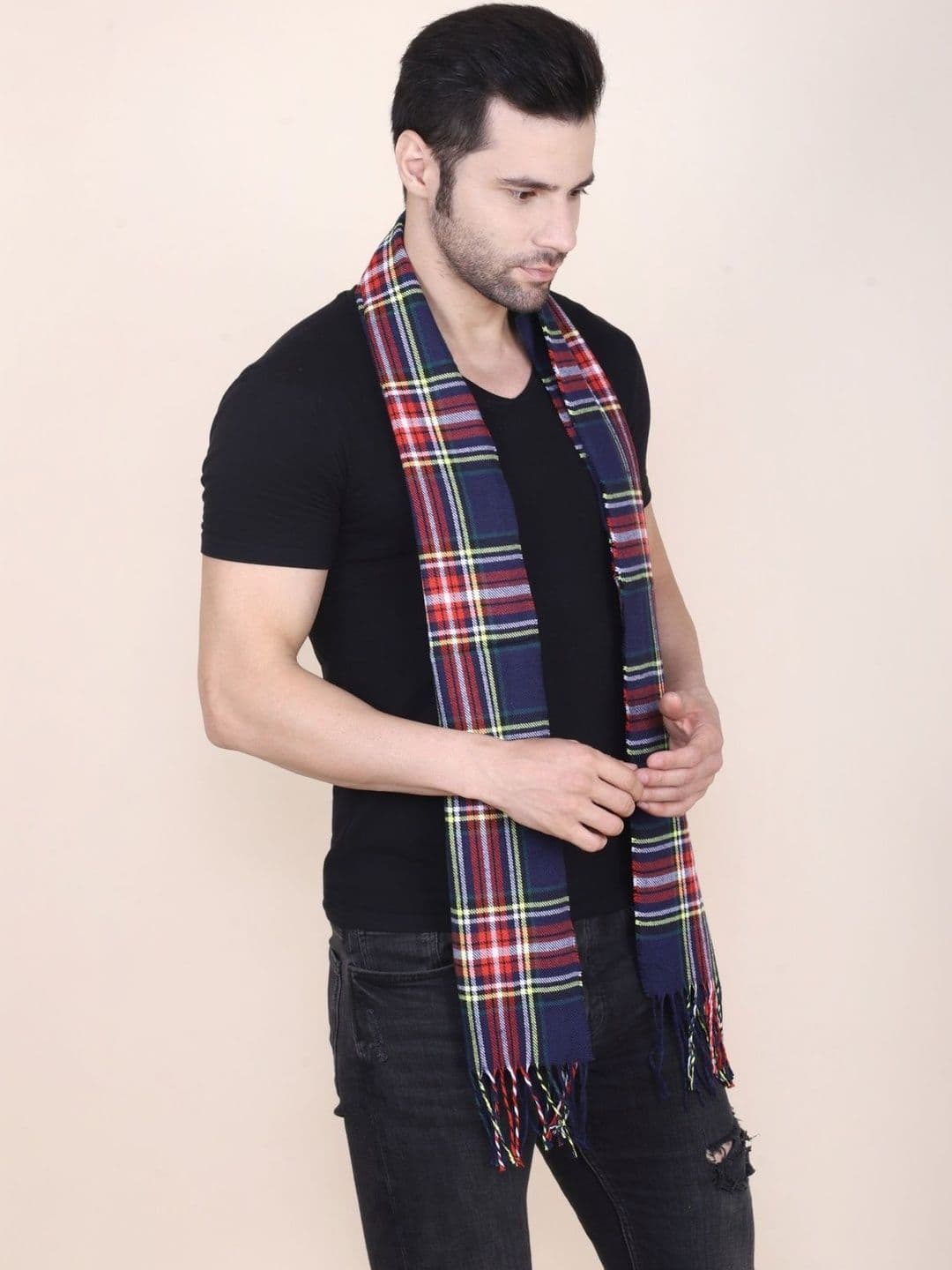 Cazzano Men Checked Scarf thumbnail 3